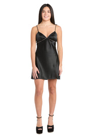 Dainty Desire Satin Mini Dress