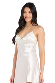 Dainty Desire Satin Mini Dress