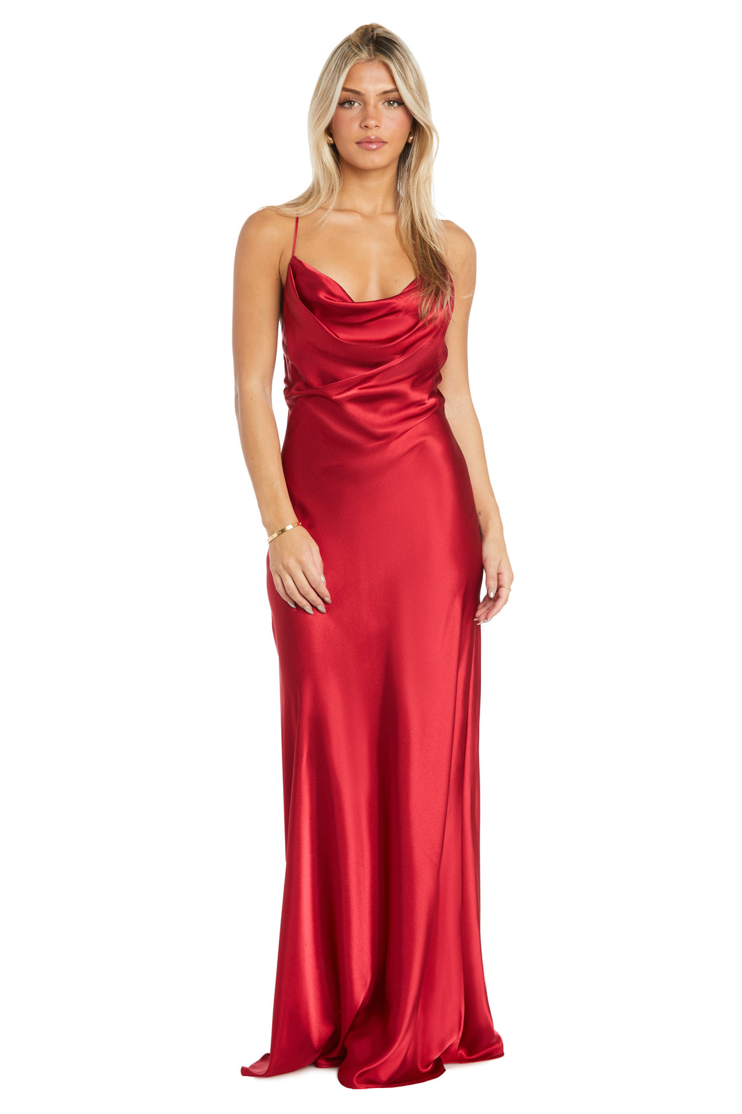 morgan & co red dress Morgan & Co Long Prom/casual/formal Off Shoulder Red Dress Size 9
