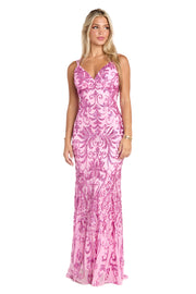 Paisley Pink Sequin Dress