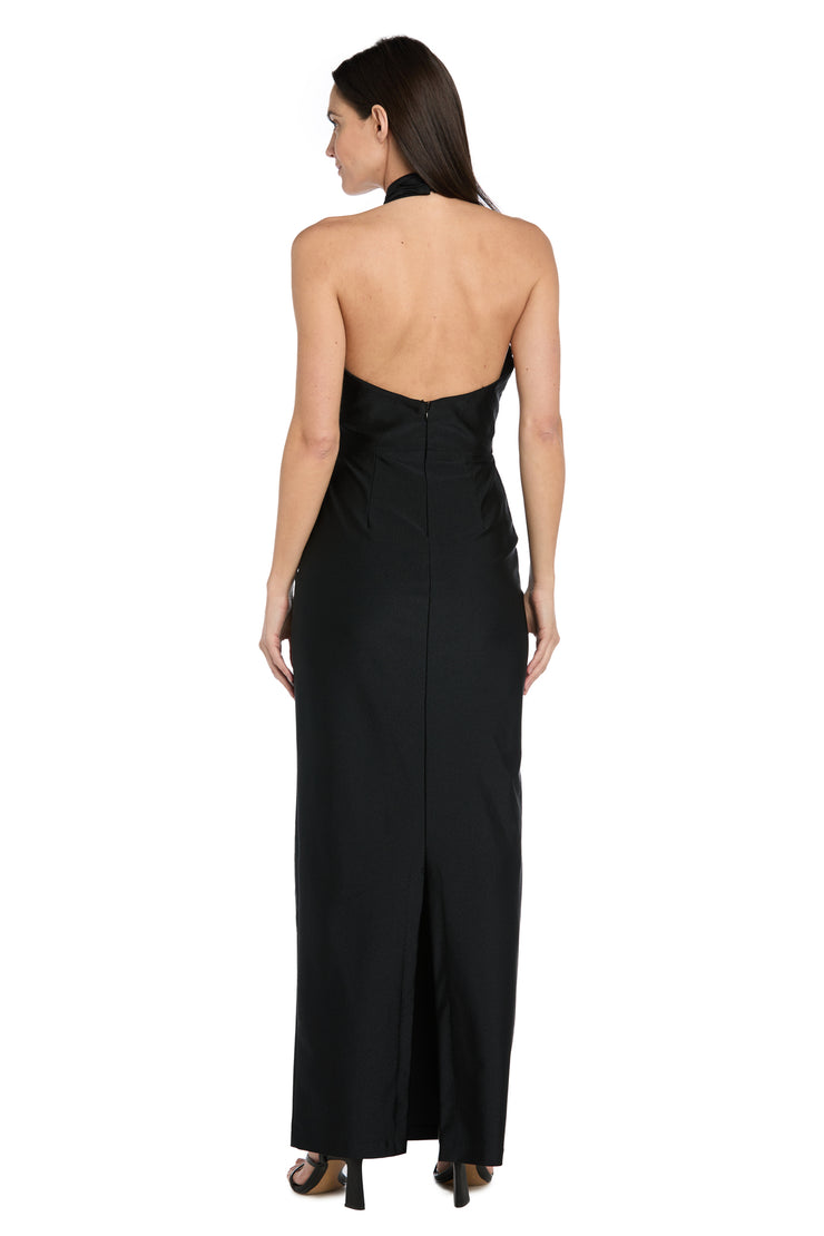 Crisscross Elegance Halter Maxi Dress