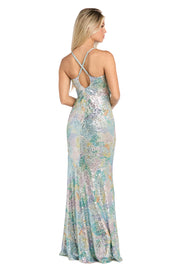 Seaglass Sequin Gown